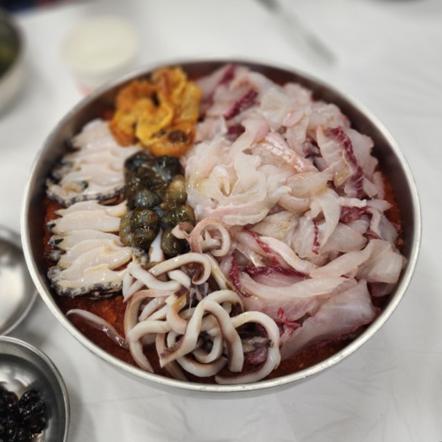 인천 영종도 물회 맛집 '선녀풍' 휴일 저녁 대기 시간