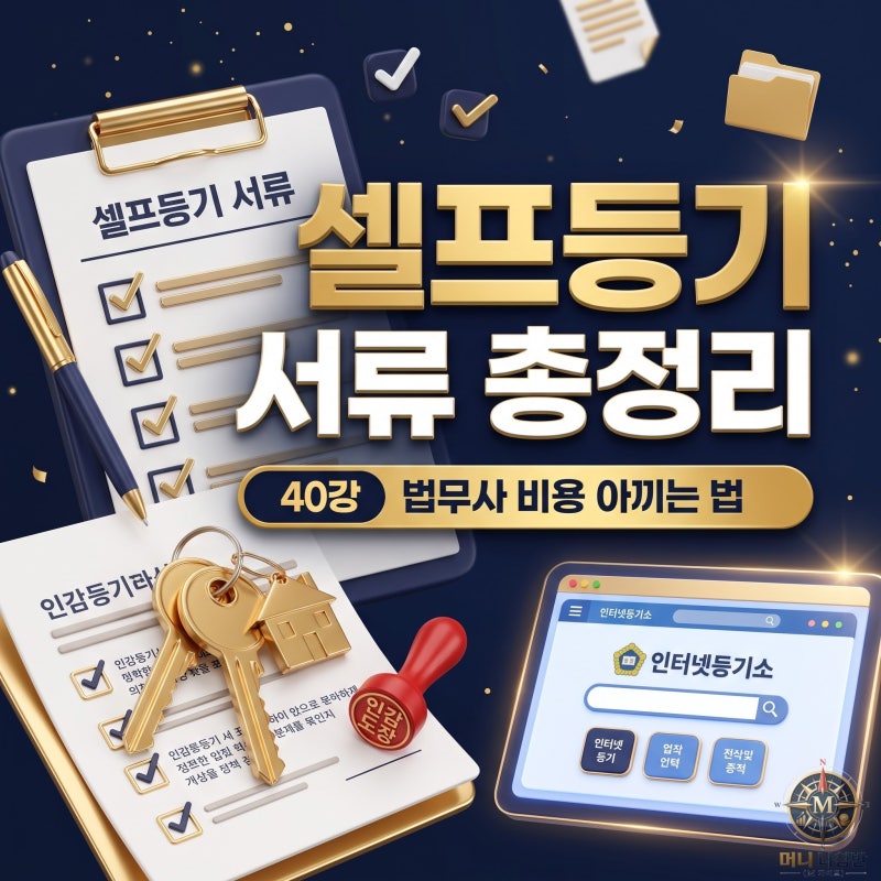 법무사 비용 아끼는 셀프 등기 방법, 아파트 소유권 이전 서류 총정리 [부동산 기초편 40강]