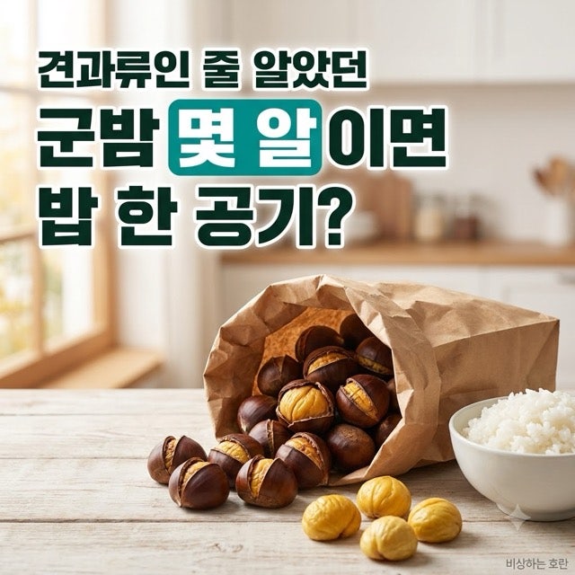 견과류인 줄 알았던 군밤… 몇 알이면 밥 한 공기?
