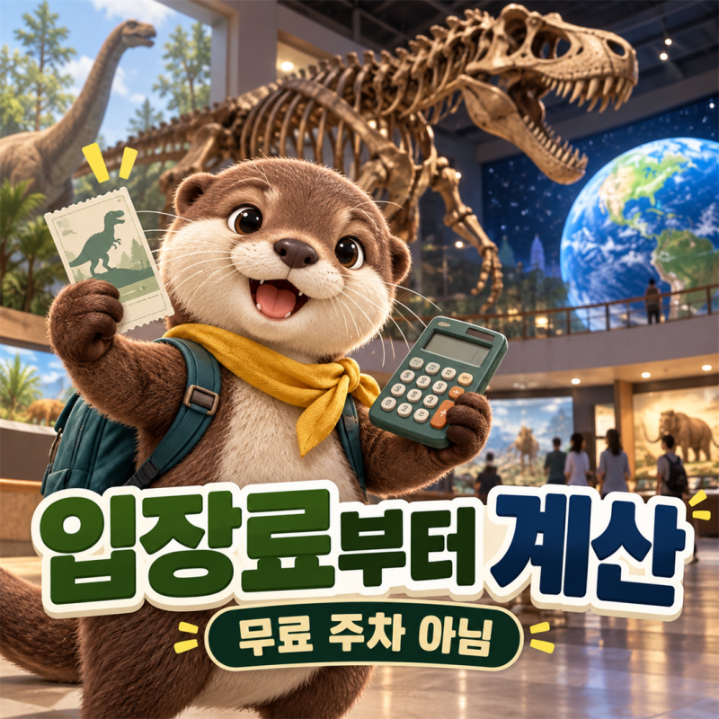 서대문자연사박물관 입장료 성인 7,000원, 주차 2시간 3,000원