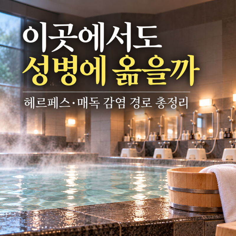 이곳에서도 성병 옮을까? 헤르페스·매독 감염 경로 총정리
