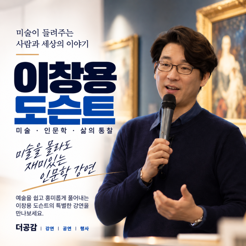 명사특강 추천｜이창용 도슨트, 미술을 몰라도 재미있는 인문학 강연
