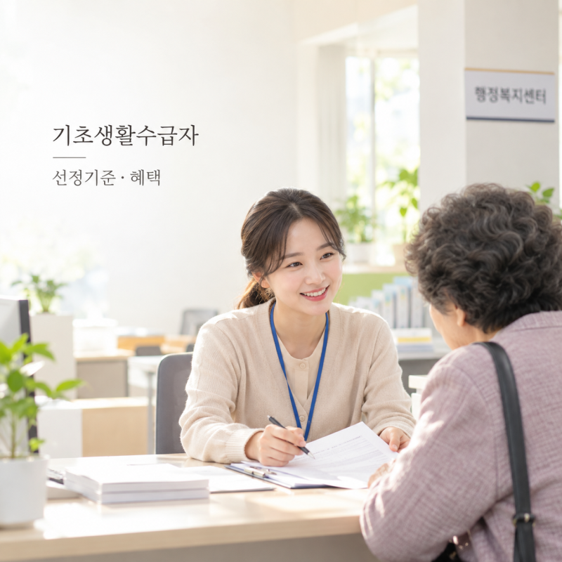 2026 기초생활수급자 선정기준, 월급 있다고 탈락할까? 받을 수 있는 혜택까지