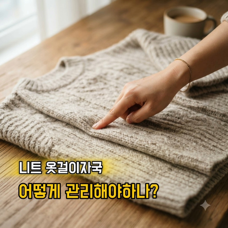 니트 보관 후 꺼냈을 때 주름과 옷걸이 자국 없애는 방법