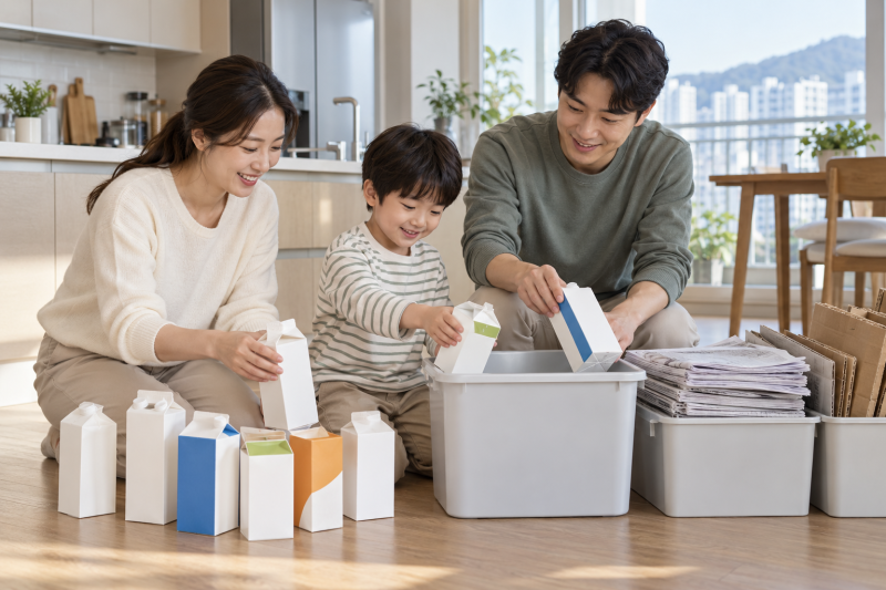 2027년 우유팩 일반 종이와 분리배출 언제부터?｜아파트 대상·멸균팩·씻는 법