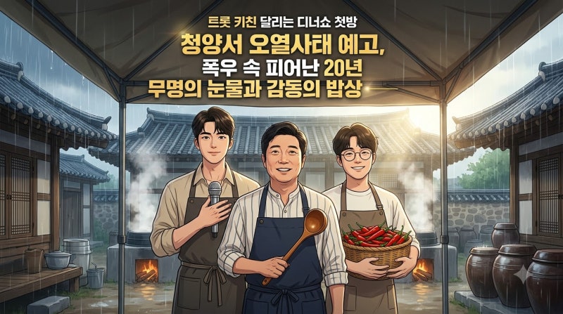 트롯 키친 달리는 디너쇼 첫방 청양서 오열사태 예고