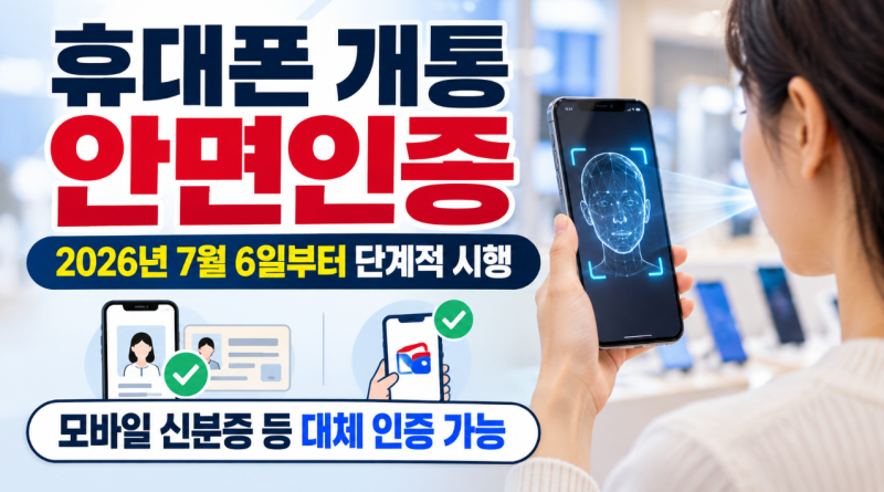 휴대폰 개통 안면인증 시행, 꼭 얼굴 인증해야 할까? 대체 방법까지 정리
