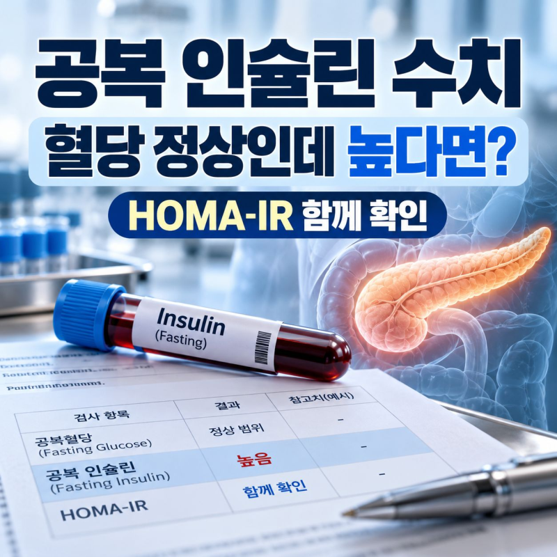 공복 인슐린 수치, 혈당 정상인데 높으면 무엇을 볼까?