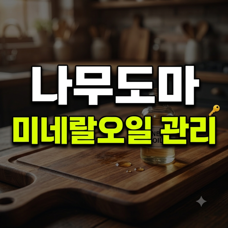 주방용 나무 도마 곰팡이와 갈라짐 막아주는 미네랄 오일 관리법과 올바른 건조 지식