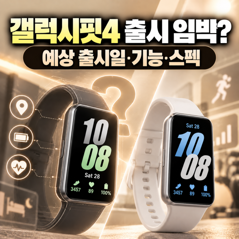 갤럭시핏4 출시 임박? 갤럭시핏3 차이점, 예상 출시일·기능·스펙 총정리