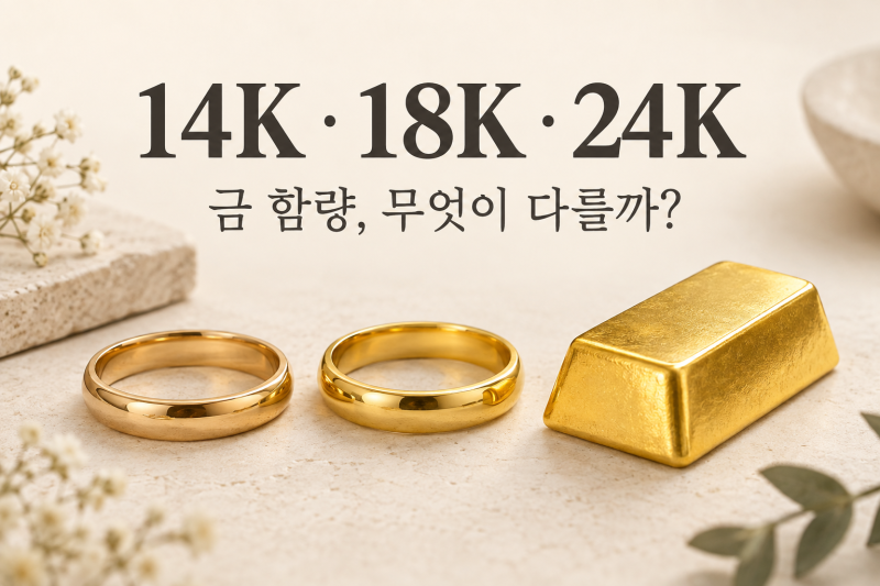 14K·18K·24K 차이, 금 함량은 얼마나 될까? 585·750 각인의 뜻
