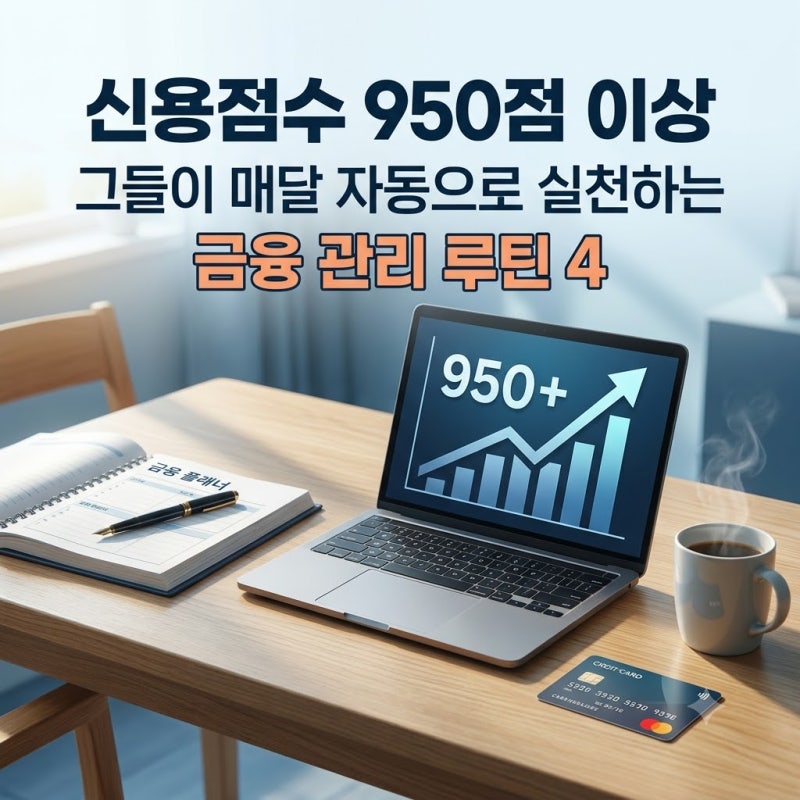 신용점수 950점 이상 유지자들이 매달 자동으로 실천하는 금융 관리 루틴 4가지