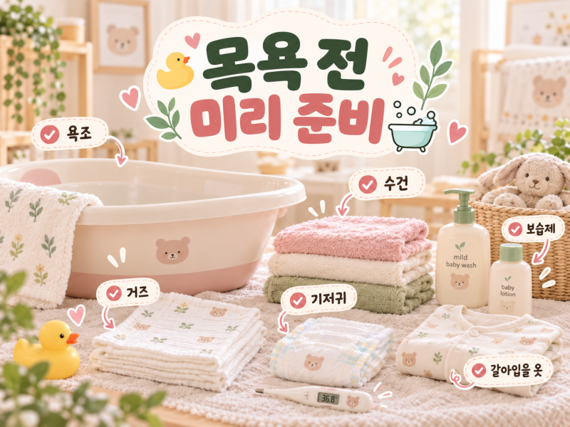 신생아 목욕 매일 해야 할까? 횟수와 목욕순서 준비물 정리