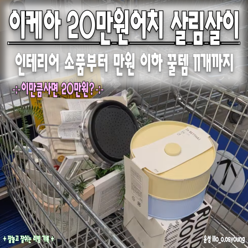 이케아 추천템 20만원어치 쇼핑리스트, 주방용품부터 소품까지 가격 총정리