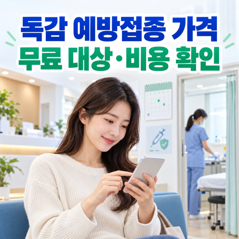2026 독감 예방접종 가격, 무료 대상과 비용 확인하는 법