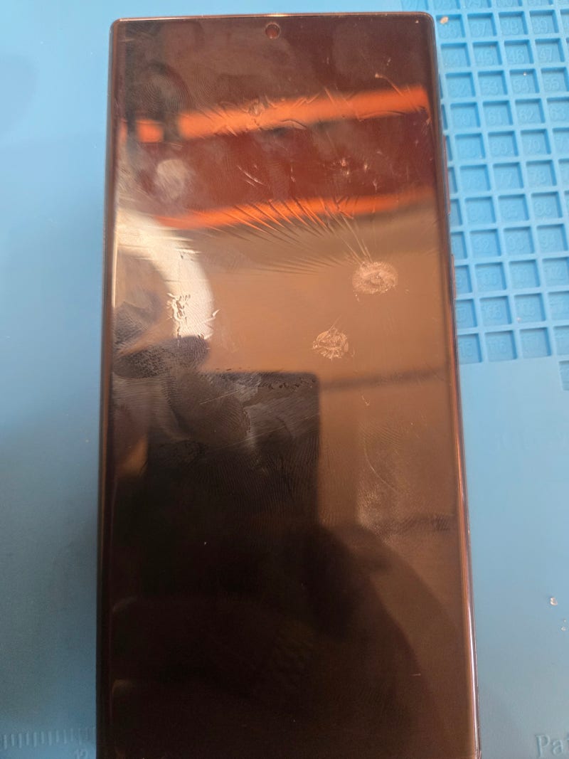 [부산 갤럭시 수리] S22 울트라 화면 빛번짐 액정 교체! 택배 수리로 해결한 후기