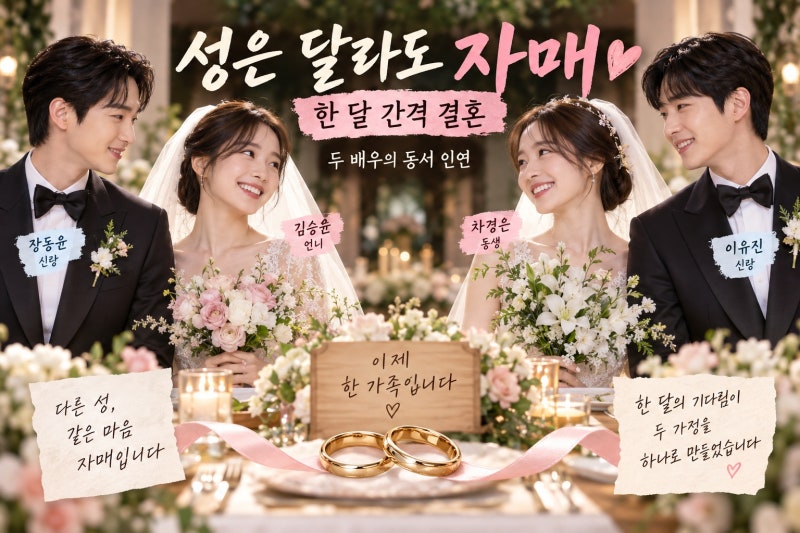 김승윤·차경은 자매 결혼 겹경사, 왜 동서가 됐나
