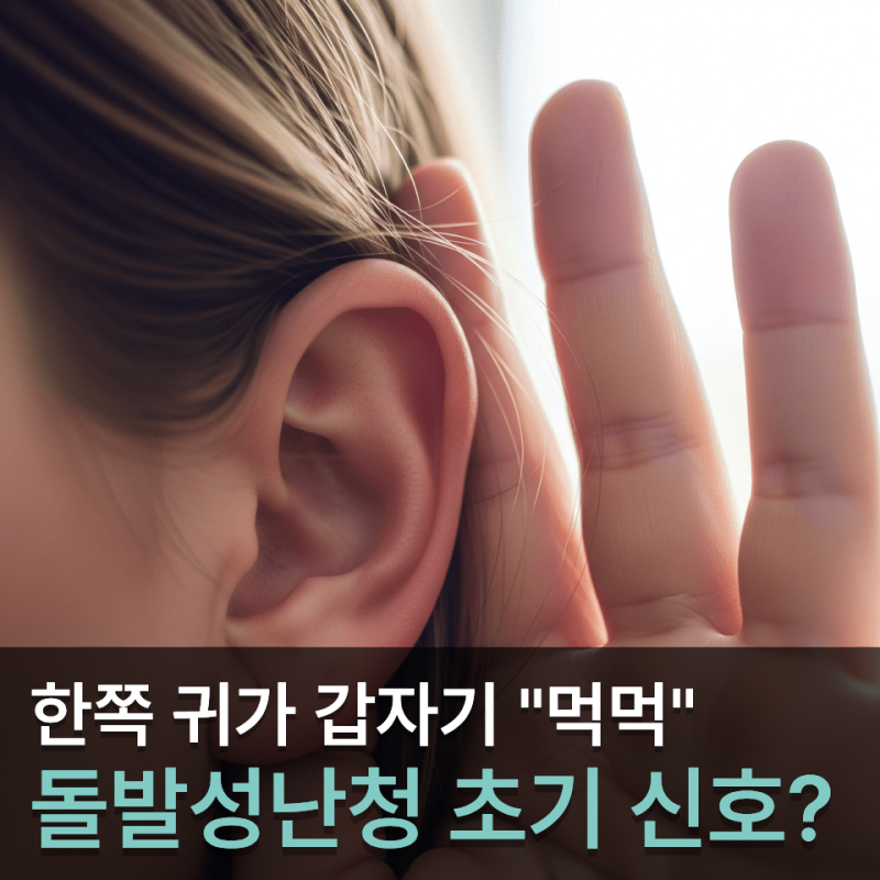 돌발성난청 한쪽 귀가 갑자기 먹먹하다면 놓치면 안 되는 초기 신호