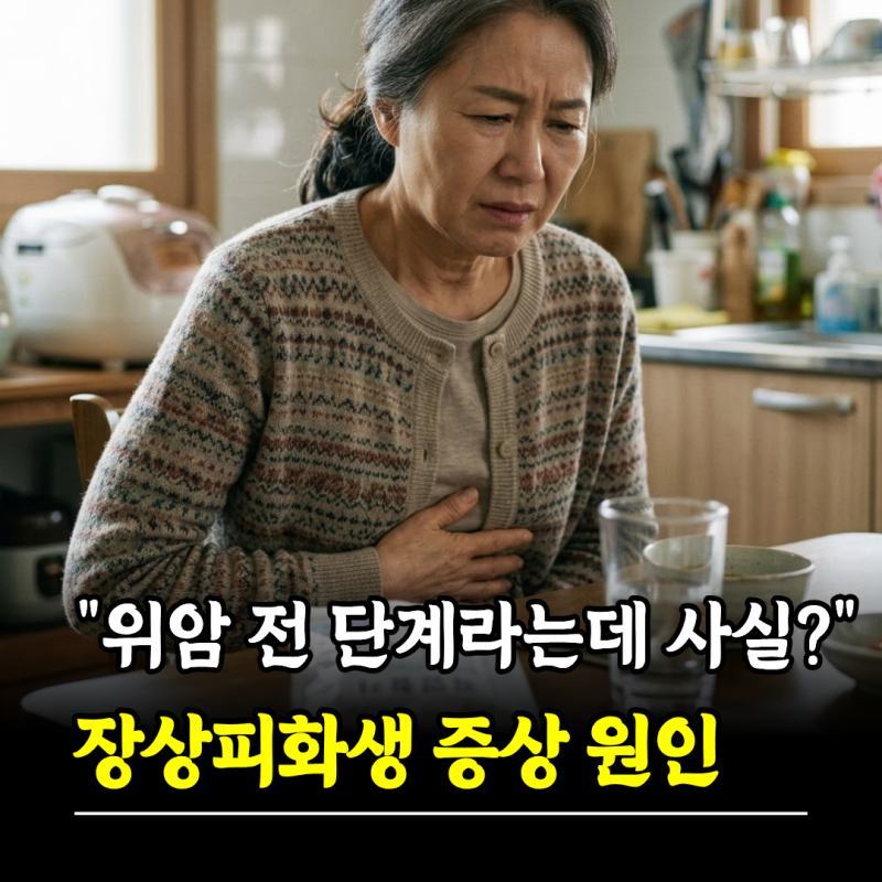 "위암 전 단계라는데 사실인가요?" 장상피화생 증상 원인 치료 예방