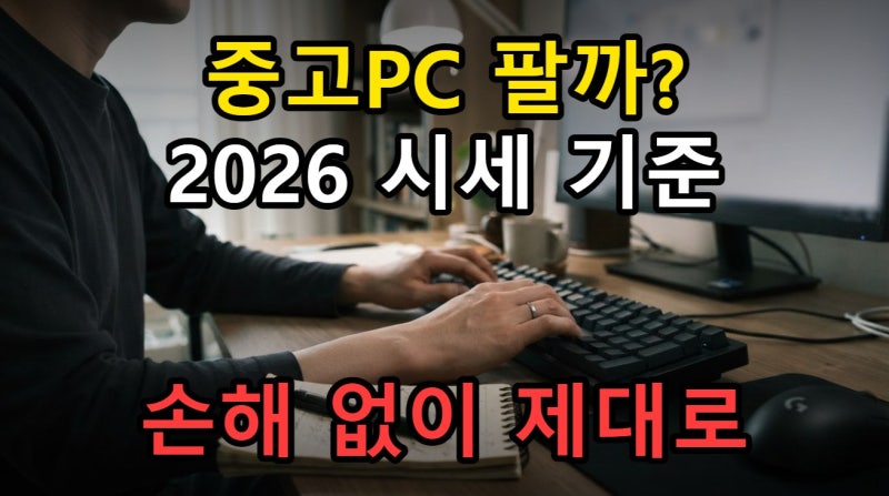 중고 컴퓨터 매입 시세 2026년 확인 기준, 부품별 감가율 정리
