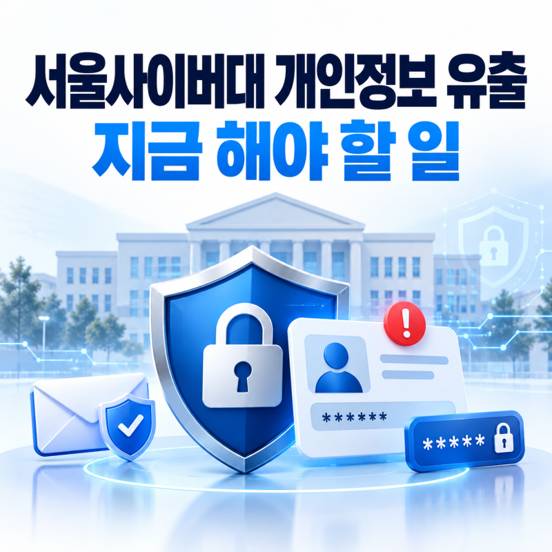 서울사이버대 개인정보 유출, 학생·교직원·지원자 정보까지? 지금 해야 할 일