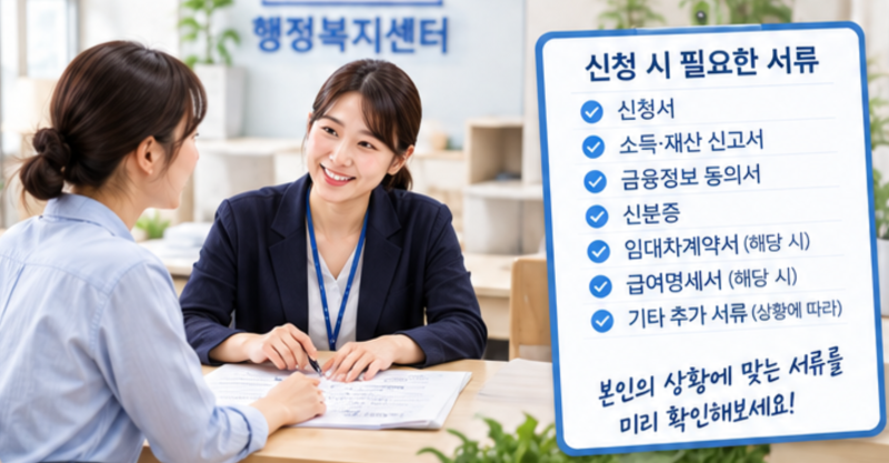 2026년 기초생활수급자 신청 방법과 필요한 서류는?