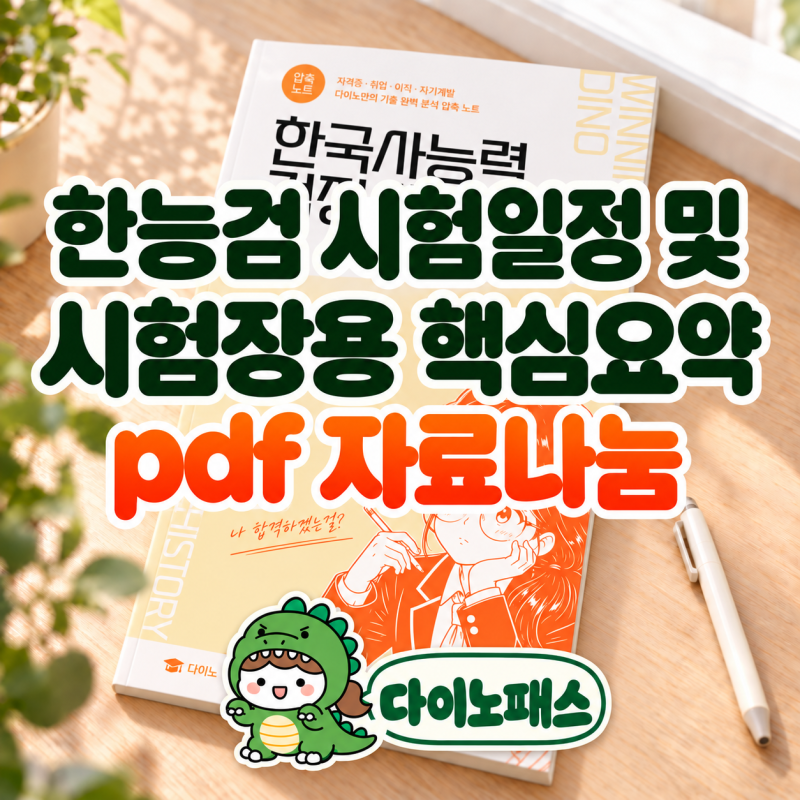 2026 한국사능력검정시험 시험일정 + 10월 17일 핵심요약PDF 무료나눔 이벤트