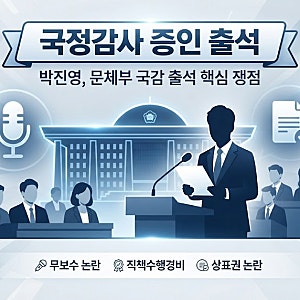 '박진영 국감 출석' - 핵심 쟁점 총정리 무보수 논란부터 상표권까지