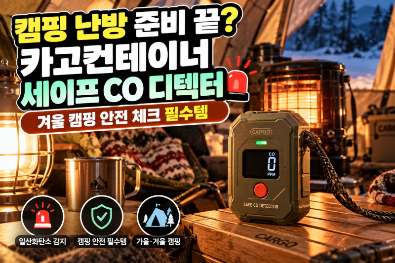 [추천] “캠핑 난방 준비 끝?” 가을·겨울 캠핑 전 꼭 확인하는 안전용품 카고컨테이너 세이....