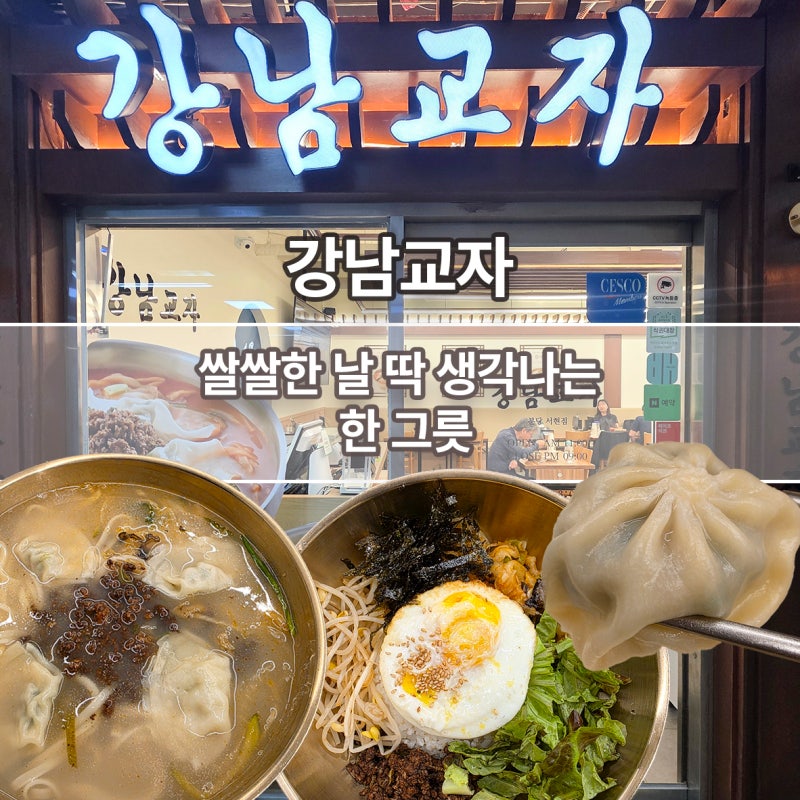 [분당] 서현역 맛집 점심 강남교자, 칼국수보다 교자 만두에 더 놀랐던 이유
