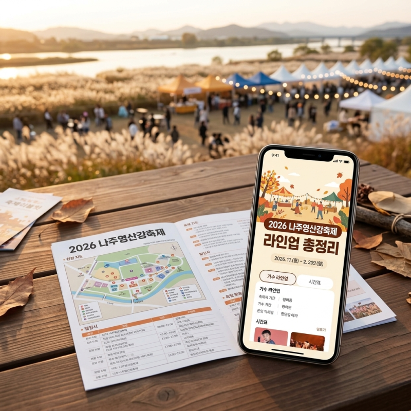 2026 나주 영산강 축제 가수 라인업 시간표와 무료 셔틀버스 주차 총정리