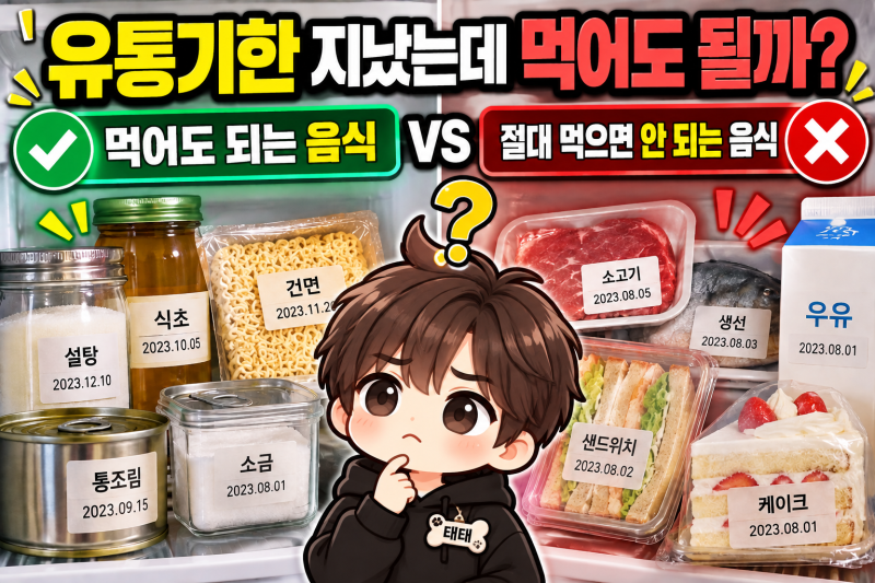 유통기한 하루 지났다고 버리세요? 의외로 먹어도 되는 음식들