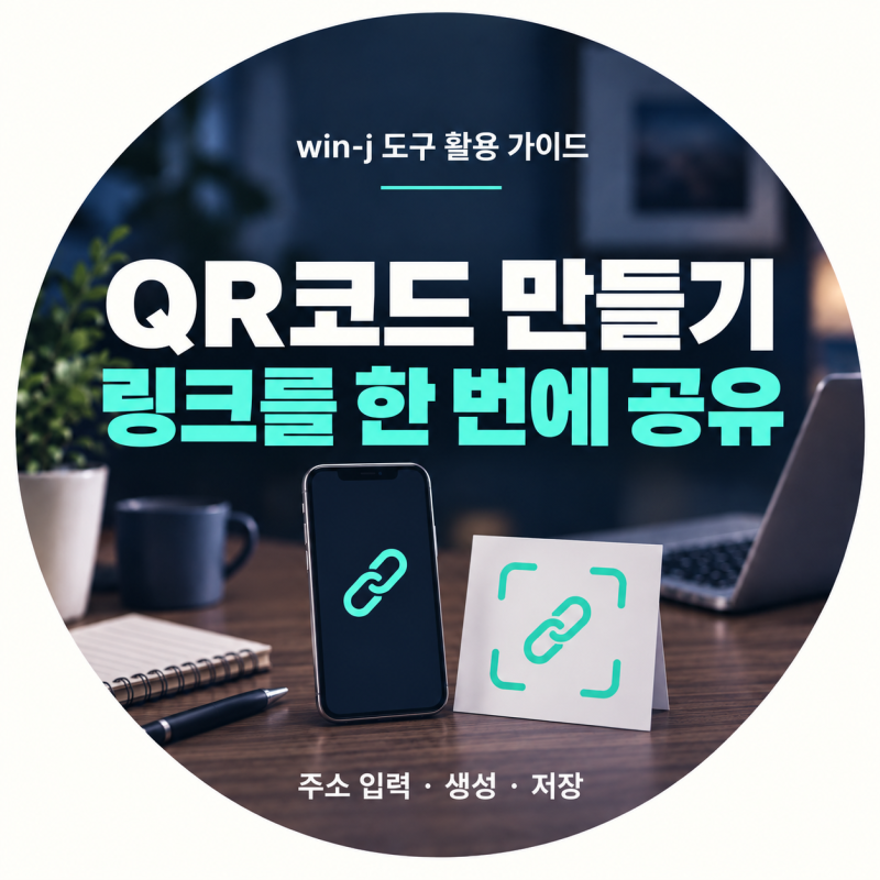 QR코드 만들기, 웹사이트 링크를 PNG 이미지로 저장하는 방법