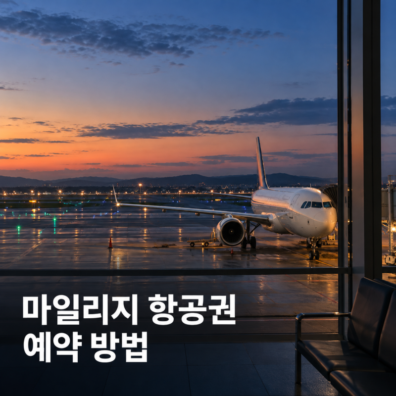 대한항공 마일리지 항공권 예매 방법 가족 마일리지 합산 전환하는 방법