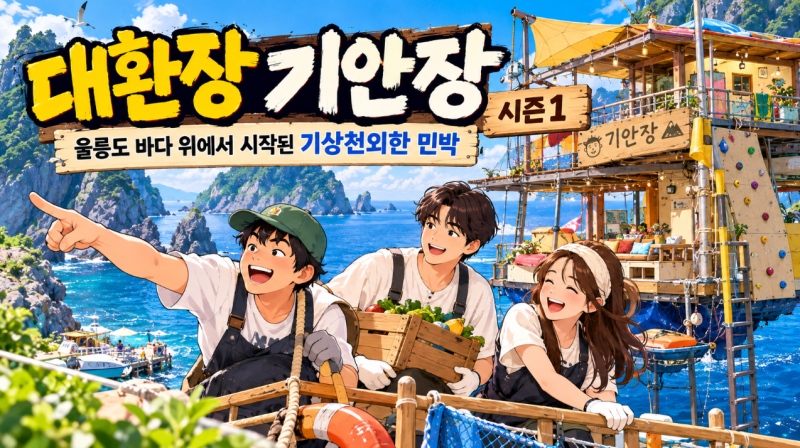 대환장 기안장 시즌1, 기안84, BTS 진, 지예은 울릉도 민박집 보면서 힐링후기 ~
