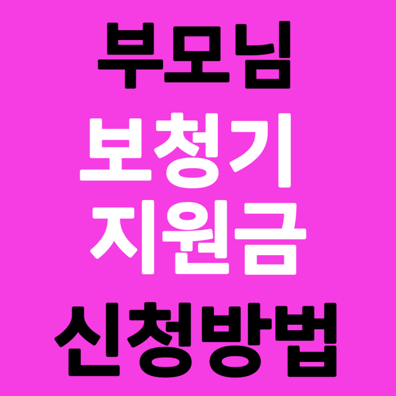 2026 부모님 보청기 지원금 신청방법(자격조건, 지원금액)