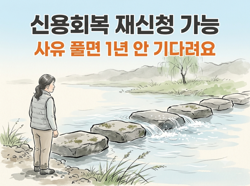 신용회복 재신청 기간은 평생이 아니라 3개월, 실효된 날부터 세요
