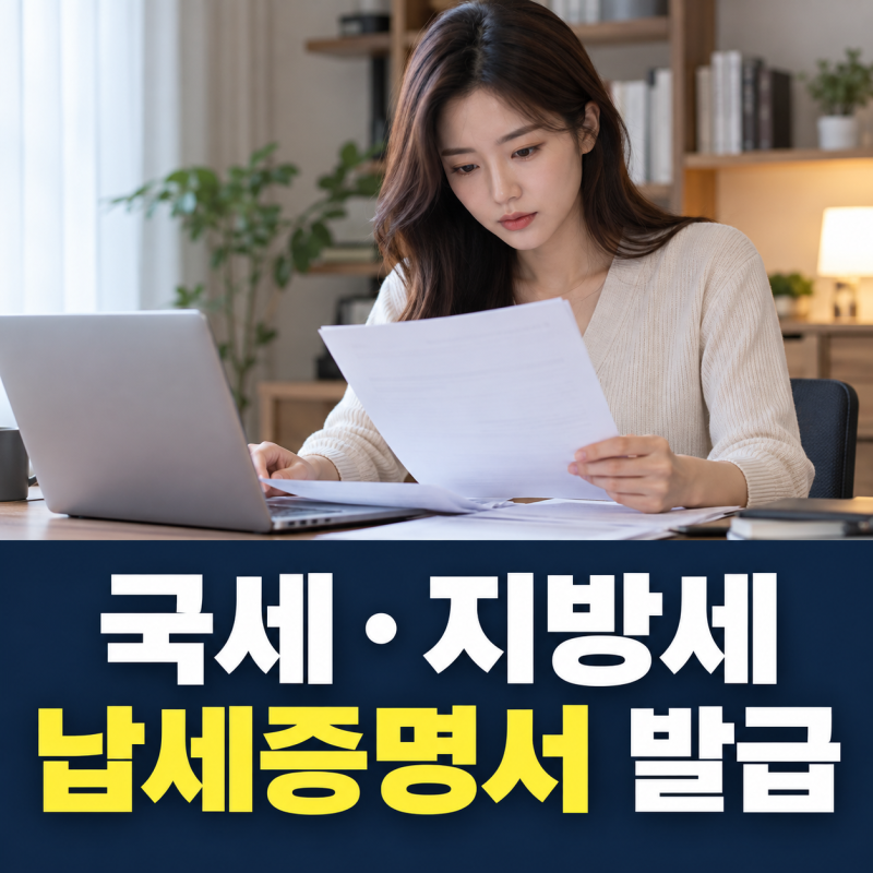 국세 납세증명서 발급방법, 지방세 납세증명서와 무엇이 다를까?(+홈택스와 정부24에서 준비....