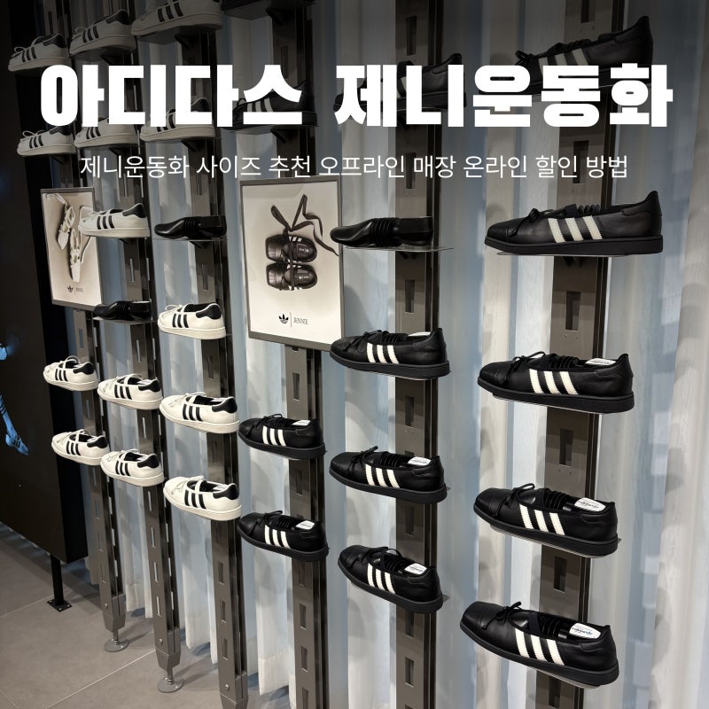 아디다스 제니 신발 실물후기 사이즈 추천 착화감 오프라인 판매처 할인 구매 방법
