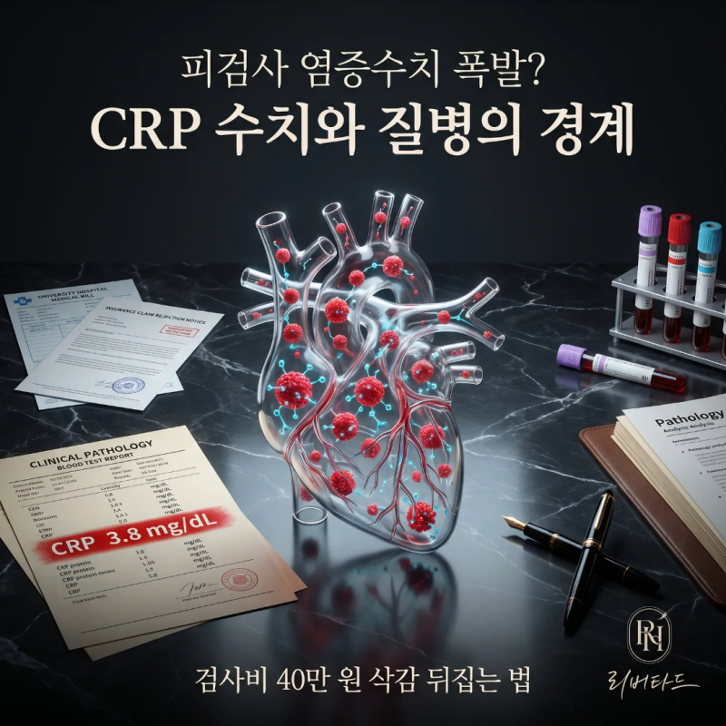 "피검사 염증수치 4배 폭발?" 단순 피로인 줄 알았다가 비급여 검사비 40만 원 날린 이유