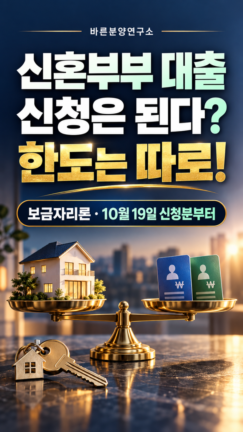 보금자리론 결혼 페널티 개선 — 신혼부부 1인 소득, DTI·규제지역까지 확인하세요