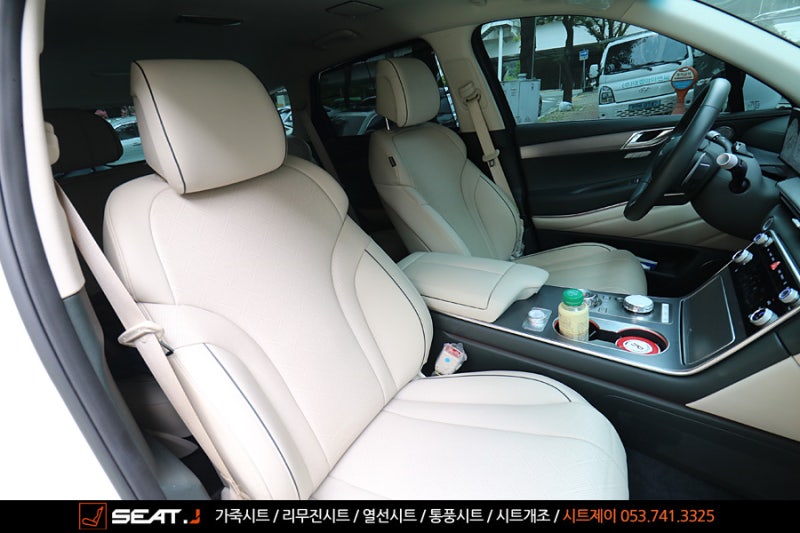GV80 자동차시트 오염되어 남은 얼룩 자국, 순정시트 교체로 원복하기! 대구 시트제이