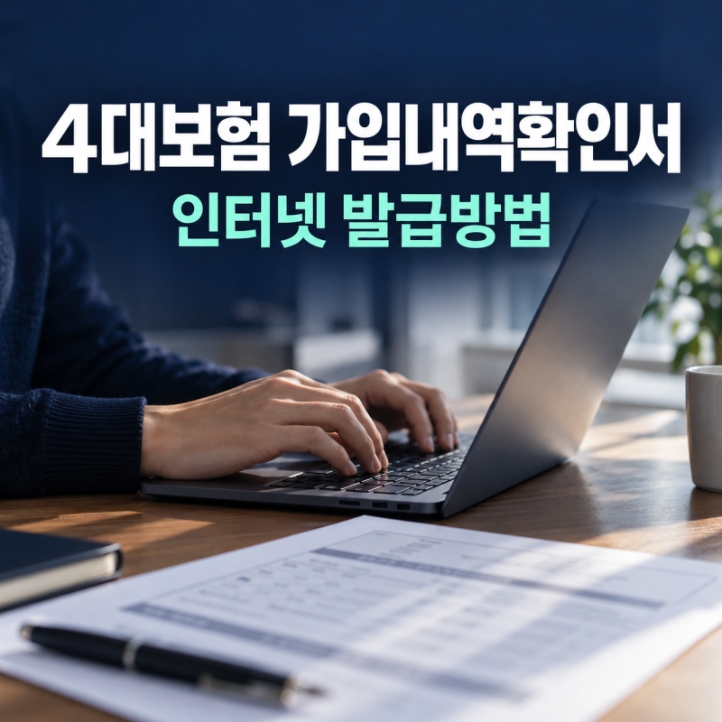 인터넷으로 4대보험 가입내역확인서 발급, 신청부터 출력까지(+가입내역확인서와 건강보험 ....