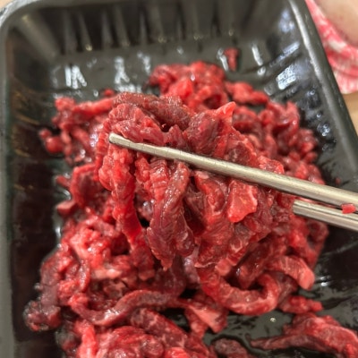서면육회 포장 추천 부전시장 큰부자식육점 육회 육사시미 후기