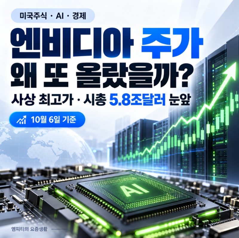 엔비디아 주가 왜 또 올랐을까? 사상 최고가·시총 6조달러 눈앞 쉽게 정리