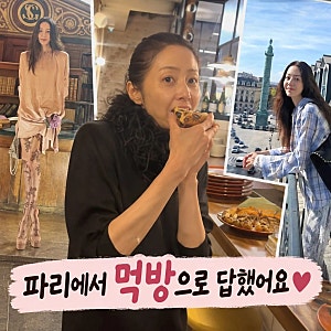 고현정 파리 근황 건강 이상설에 직접 답한 먹방 모습