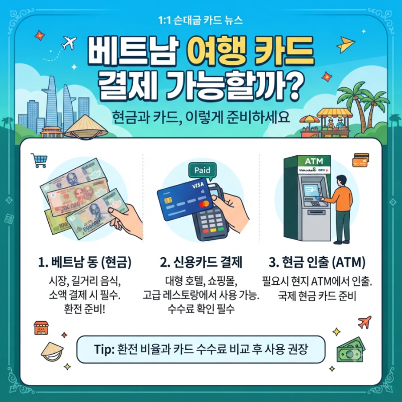 베트남 여행 현금 얼마나 필요할까? 카드 결제와 현금 사용처 알아보기