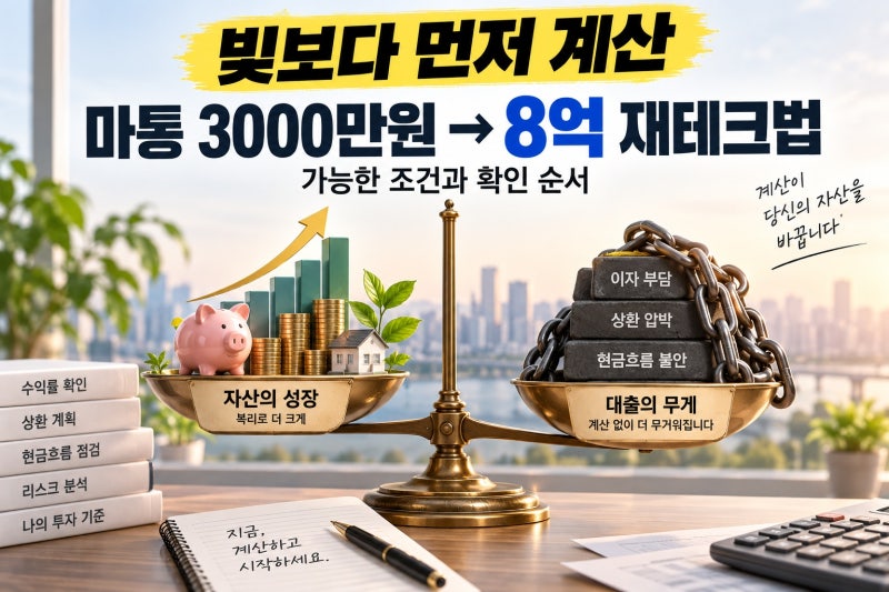 마통 3000만원→8억 재테크법, 가능한 조건과 확인 순서