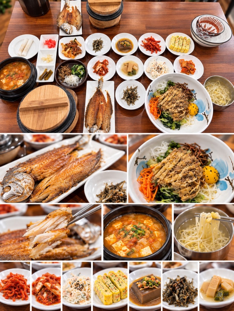 진해 용원 맛집 석정한정식 보리굴비정식 푸짐한 한상