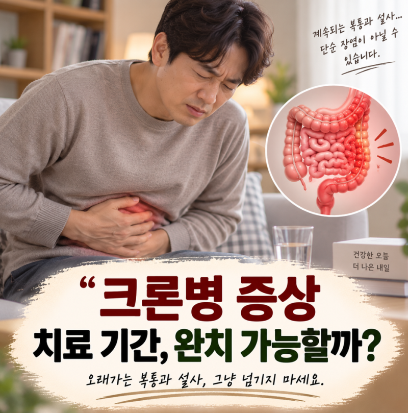 크론병 증상 치료 기간, 완치 가능할까?